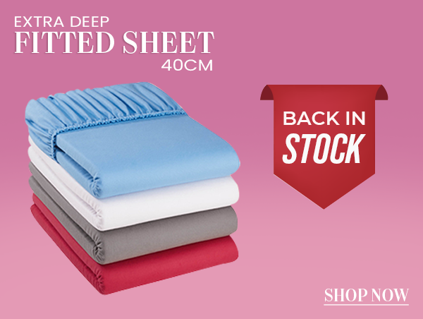 Extra Deep Fitted Sheets - Back in stock - Shop Now